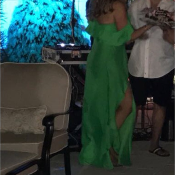 ASOS Cold-Shoulder Ruffle Cami Maxi Dress Size 8 - Picture 9 of 11